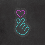 Neón LED Mano Corazón